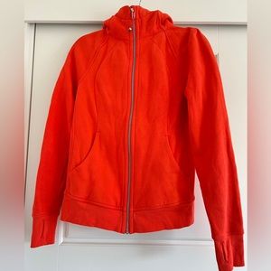 Lululemon Scuba Hoodie Light Red/Coral Size 8